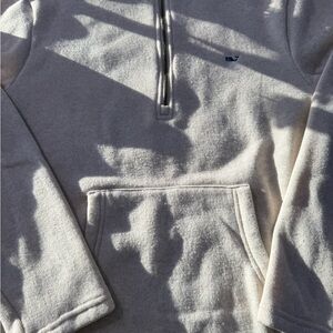 Vineyard Vines Light Beige Zip-Up Sweater